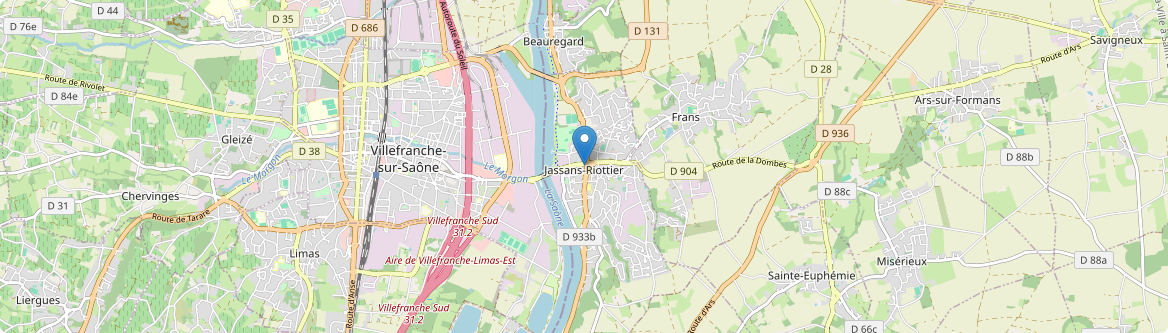 Jassans-Riottier - Carte