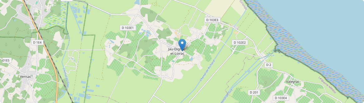 Jau-Dignac-et-Loirac - Carte
