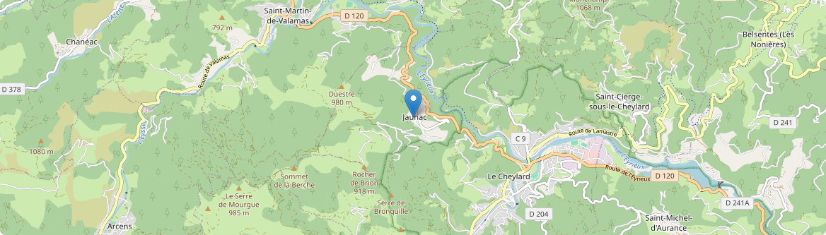 Jaunac - Carte