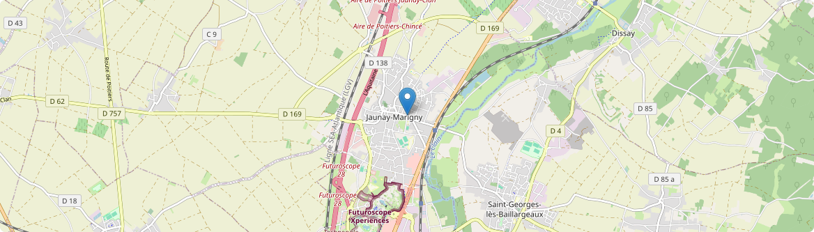 Jaunay-Marigny - Carte