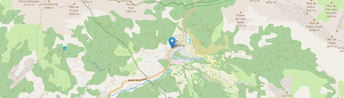 Jausiers - Carte