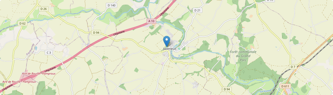 Jazeneuil - Carte