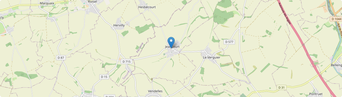 Jeancourt - Carte