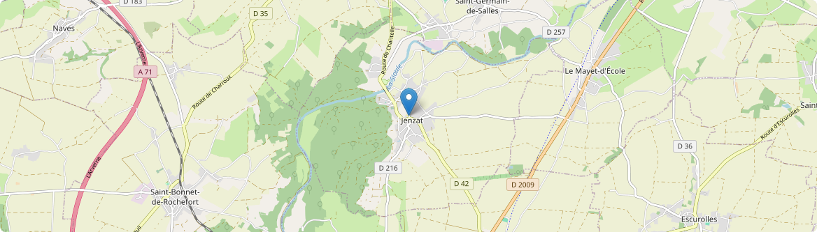 Jenzat - Carte