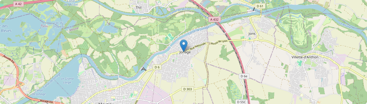 Jonage - Carte