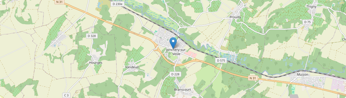 Jonchery-sur-Vesle - Carte
