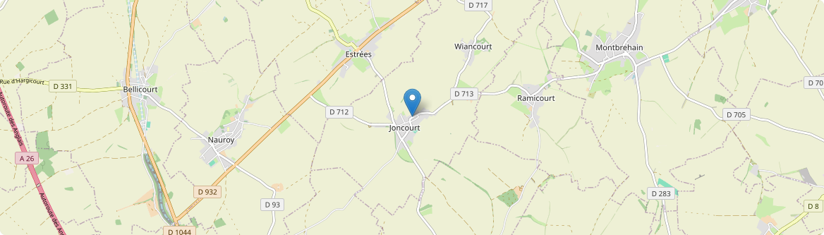 Joncourt - Carte