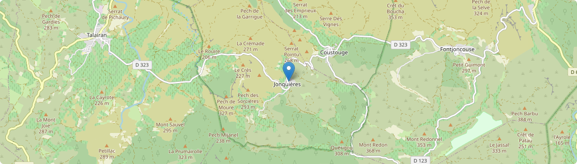 Jonquières - Carte