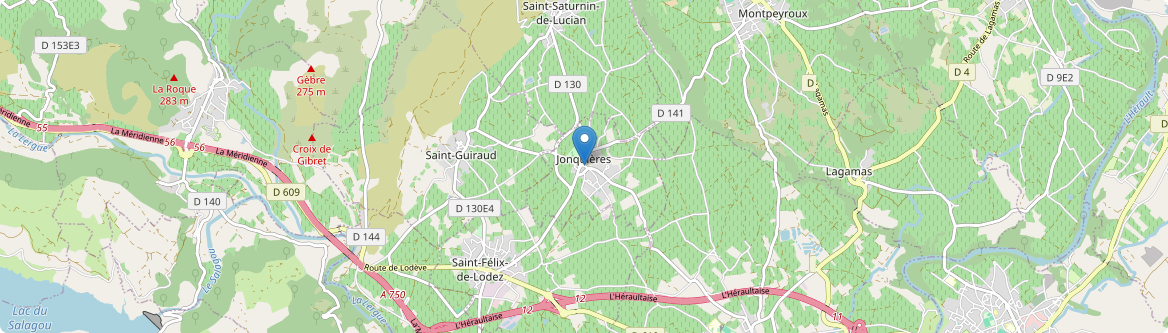 Jonquières - Carte