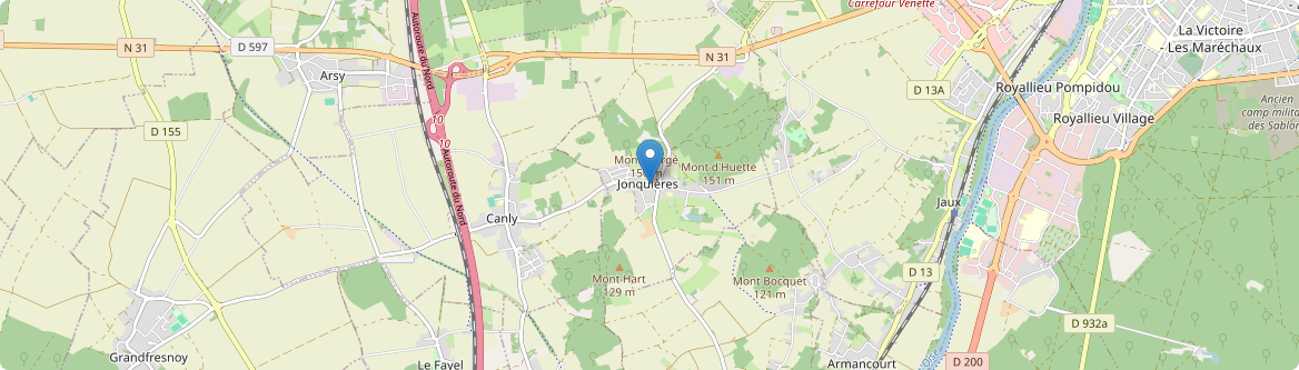 Jonquières - Carte