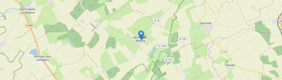 Jonville-en-Woëvre - Carte