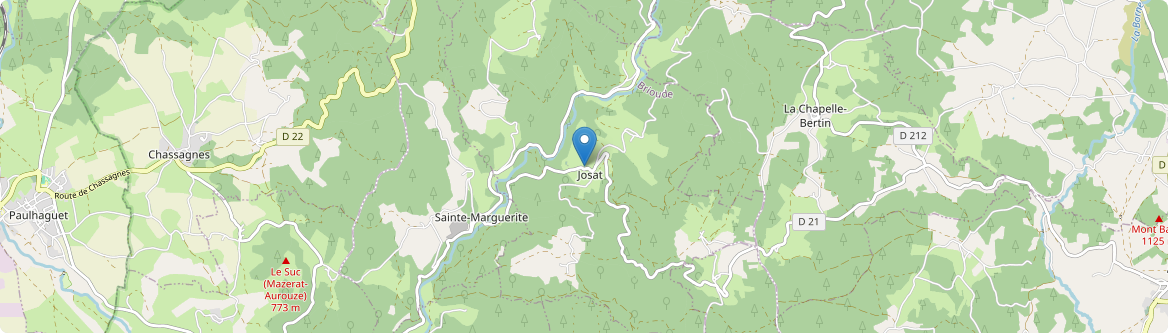 Josat - Carte