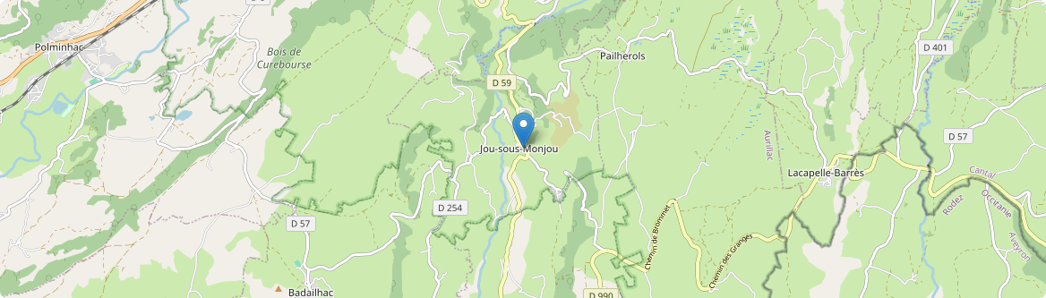 Jou-sous-Monjou - Carte