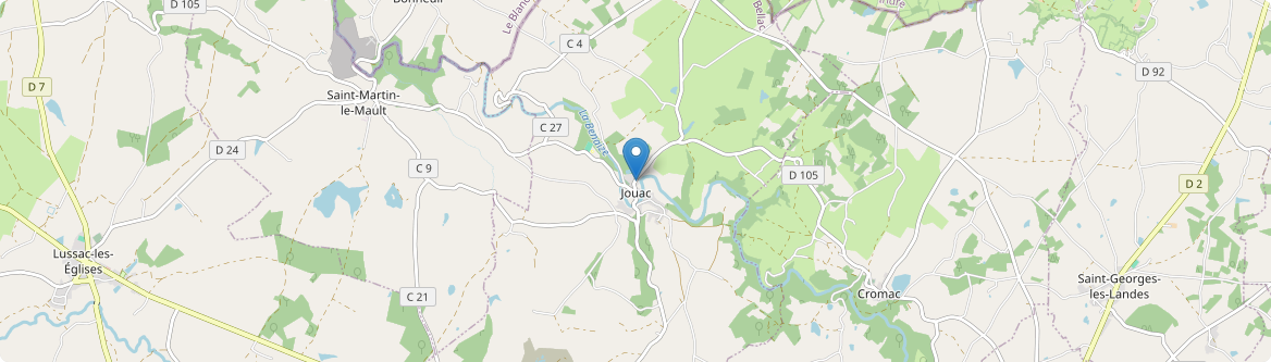 Jouac - Carte