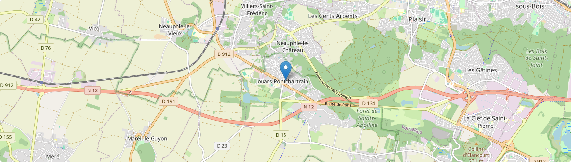 Jouars-Pontchartrain - Carte