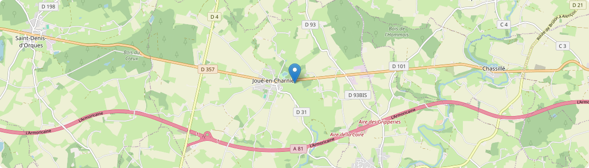 Joué-en-Charnie - Carte