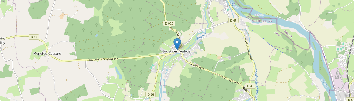 Jouet-sur-l'Aubois - Carte