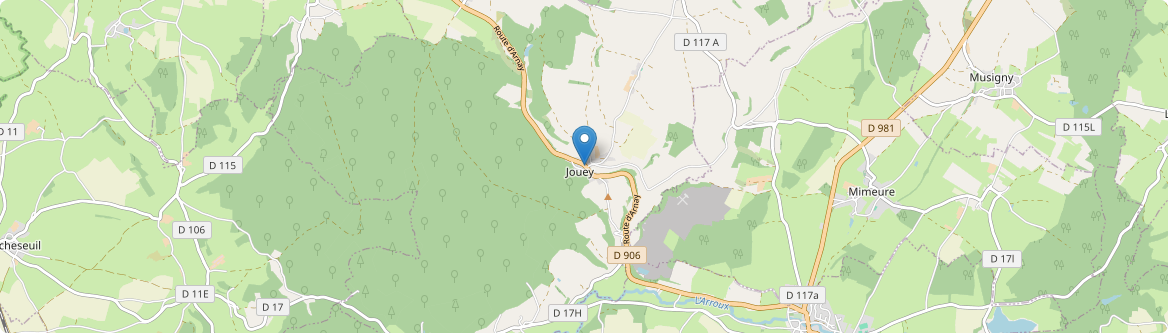 Jouey - Carte