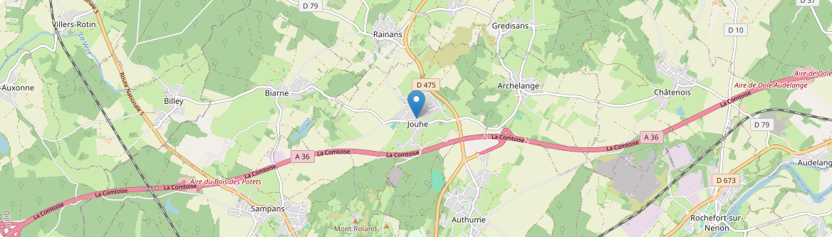 Jouhe - Carte