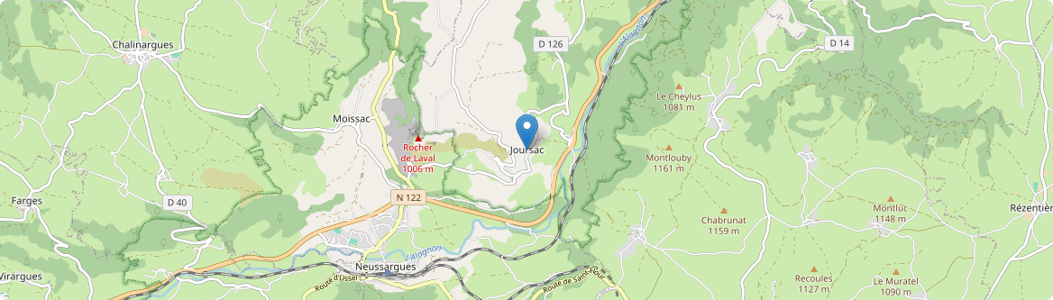 Joursac - Carte
