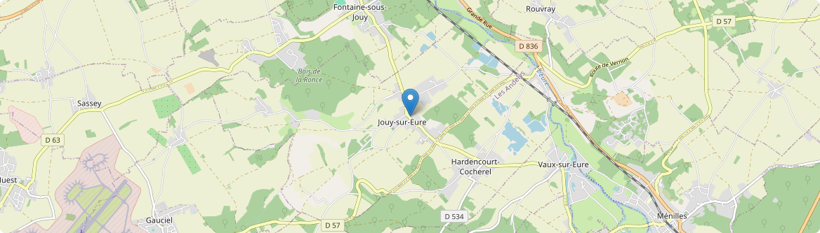 Jouy-sur-Eure - Carte