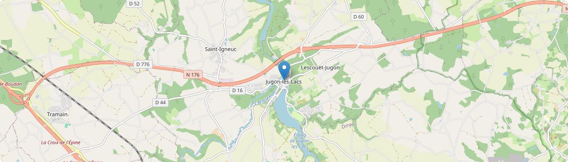Jugon-les-Lacs - Commune nouvelle - Carte
