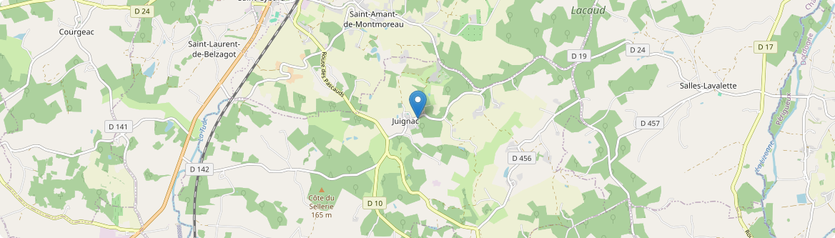 Juignac - Carte
