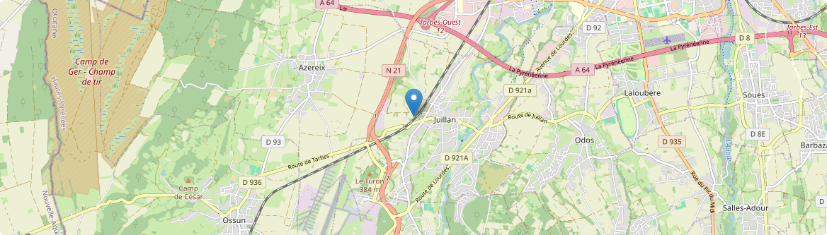 Juillan - Carte