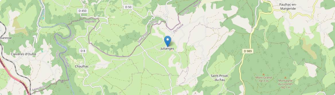 Julianges - Carte