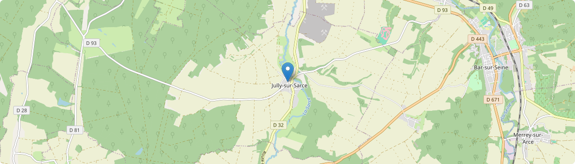Jully-sur-Sarce - Carte