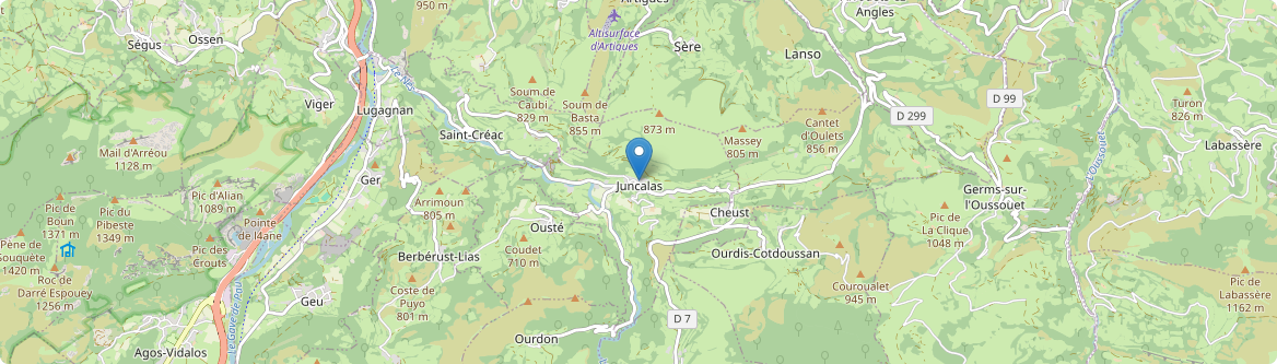 Juncalas - Carte