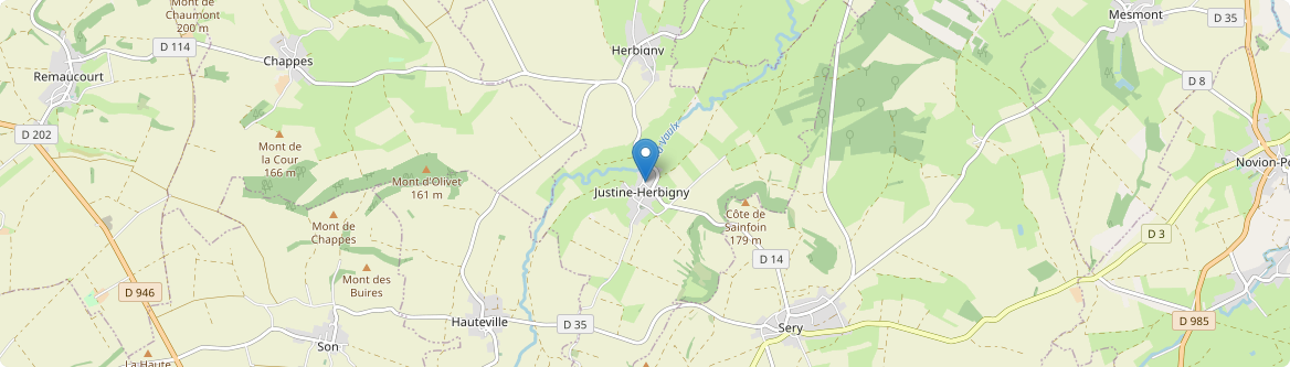 Justine-Herbigny - Carte