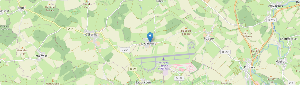 Juvaincourt - Carte