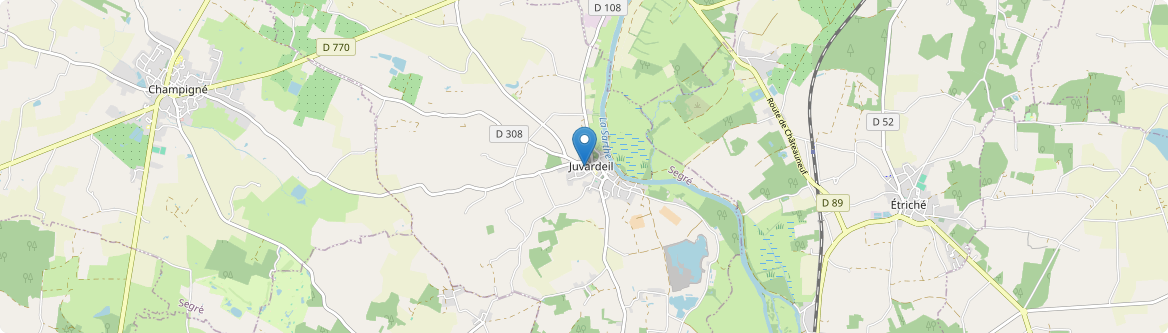 Juvardeil - Carte