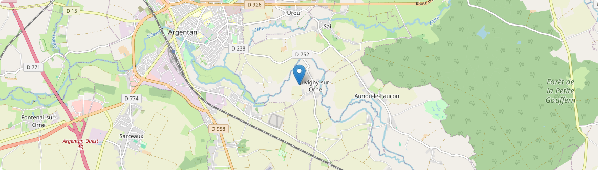 Juvigny-sur-Orne - Carte