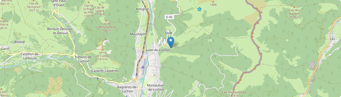 Juzet-de-Luchon - Carte