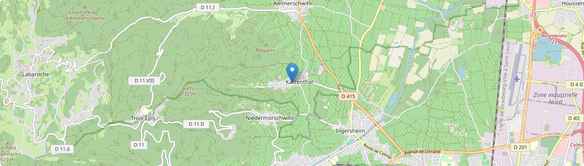 Katzenthal - Carte