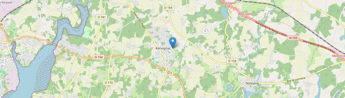Kervignac - Carte