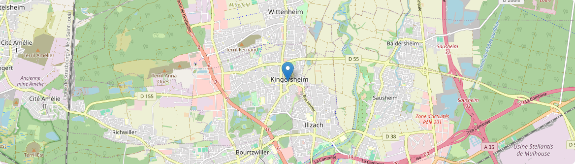 Kingersheim - Carte