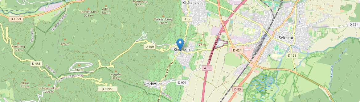 Kintzheim - Carte