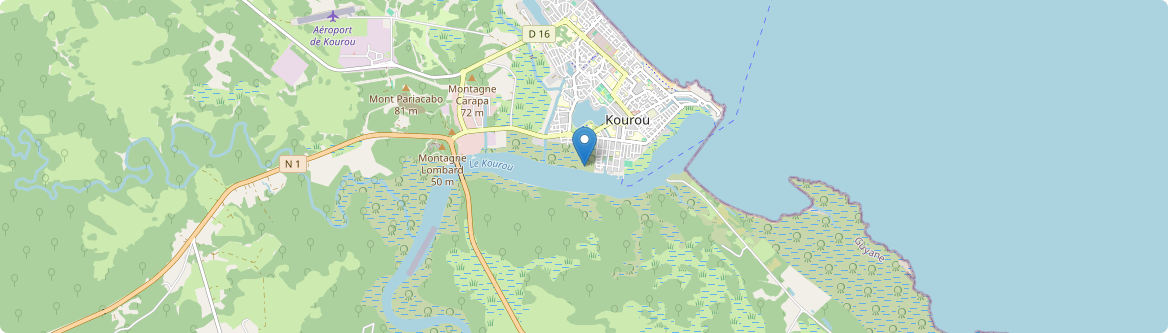 Kourou - Carte