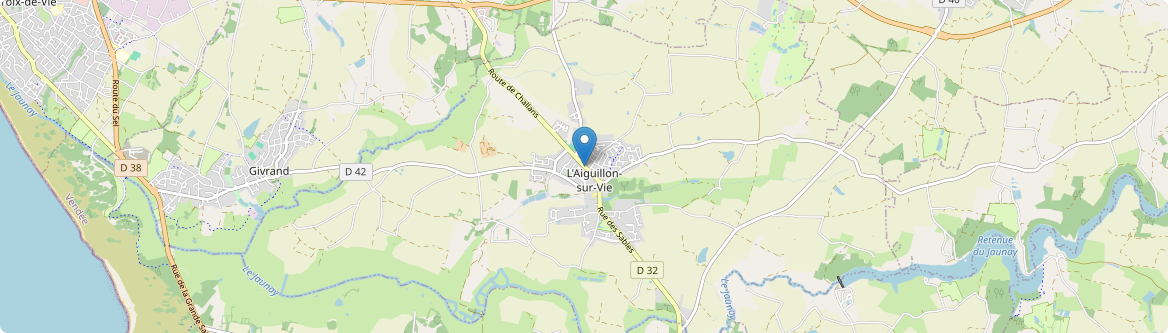 Aiguillon-sur-Vie - Carte