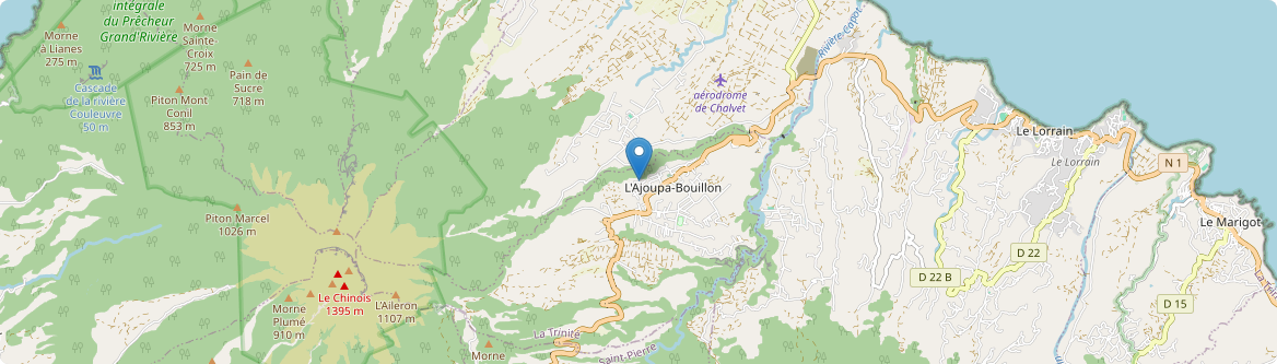 Ajoupa-Bouillon - Carte