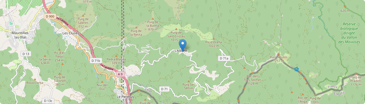 Albère - Carte