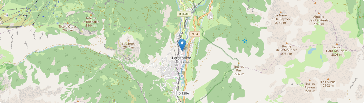 Argentière-la-Bessée - Carte
