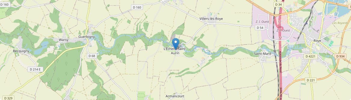 Échelle-Saint-Aurin - Carte