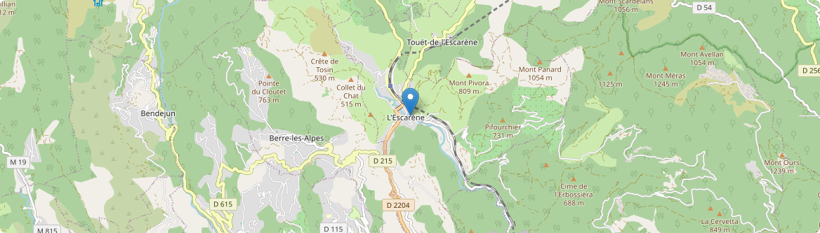 Escarène - Carte
