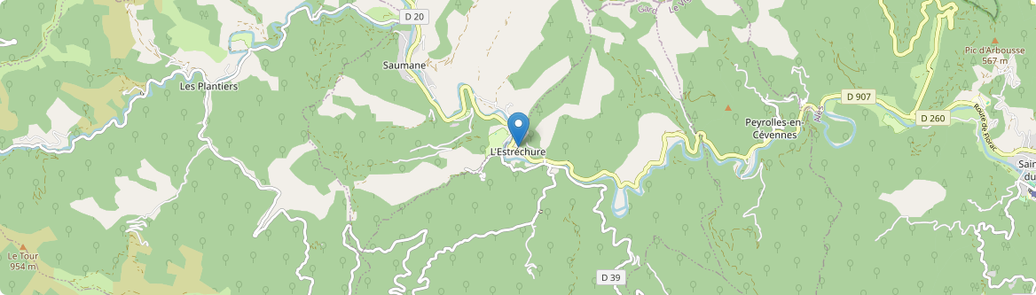 Estréchure - Carte