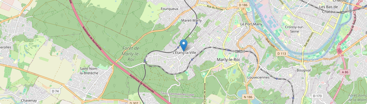 Étang-la-Ville - Carte