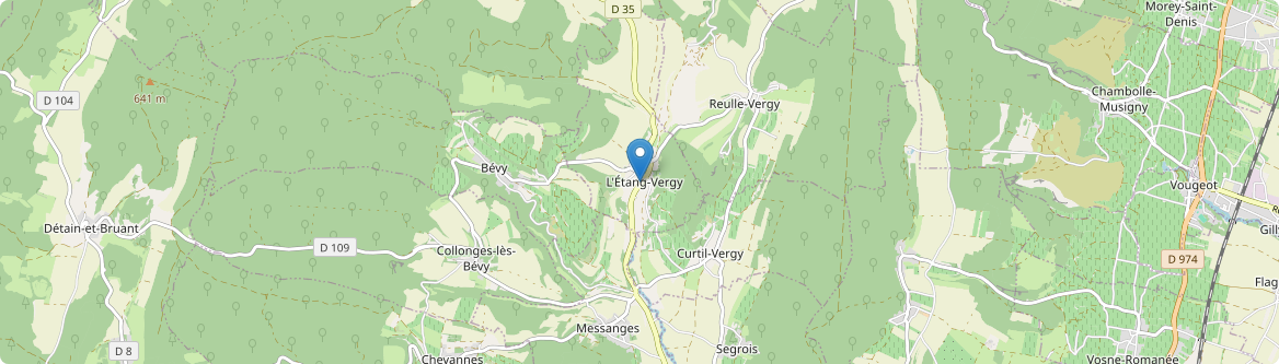 Étang-Vergy - Carte